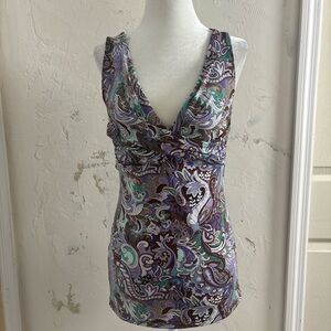 Multicolor Paisley babydoll Top